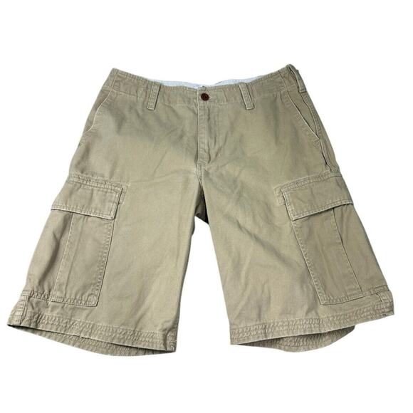 Men's GAP Beige Cargo Shorts Sz 32 Khaki Outdoors Pockets Casual Short - Picture 2 of 6